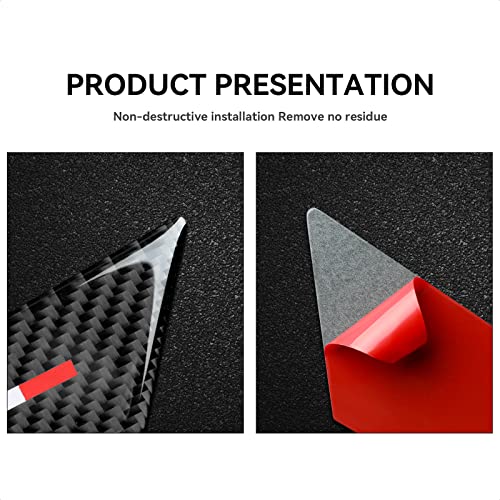 Image of 4PCS Car Inner Door Bowl Cover Trim Carbon Fiber Sticker Decal fits for Alfa Romeo Giulia Stelvio Tonale 2016 2017 2018 2019 2020 2021 2022 2023 2024 2025 2026 Interior Accessories
