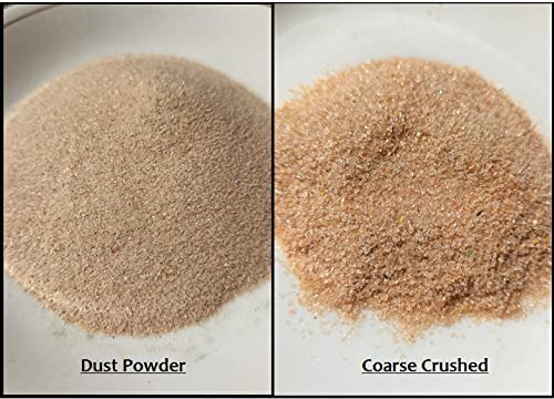 Natural Hessonite Garnet Crushed Stone in Two Size, for Resin Art, Candle Making, Painting (400 Ct/ 80 Gram)