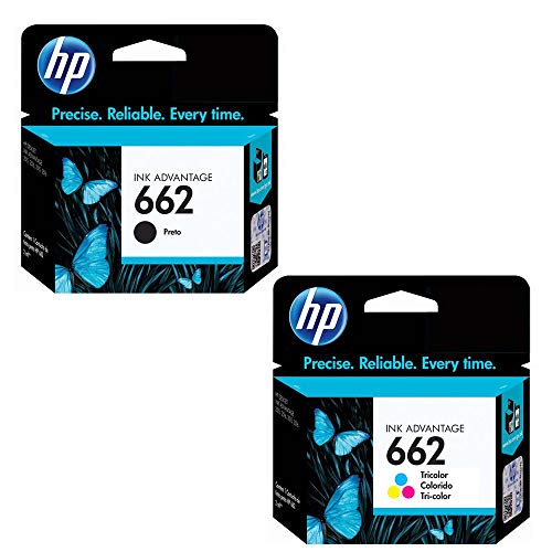 Kit Cartuchos HP - 662 preto e color Da 2516 3516 1516 2546