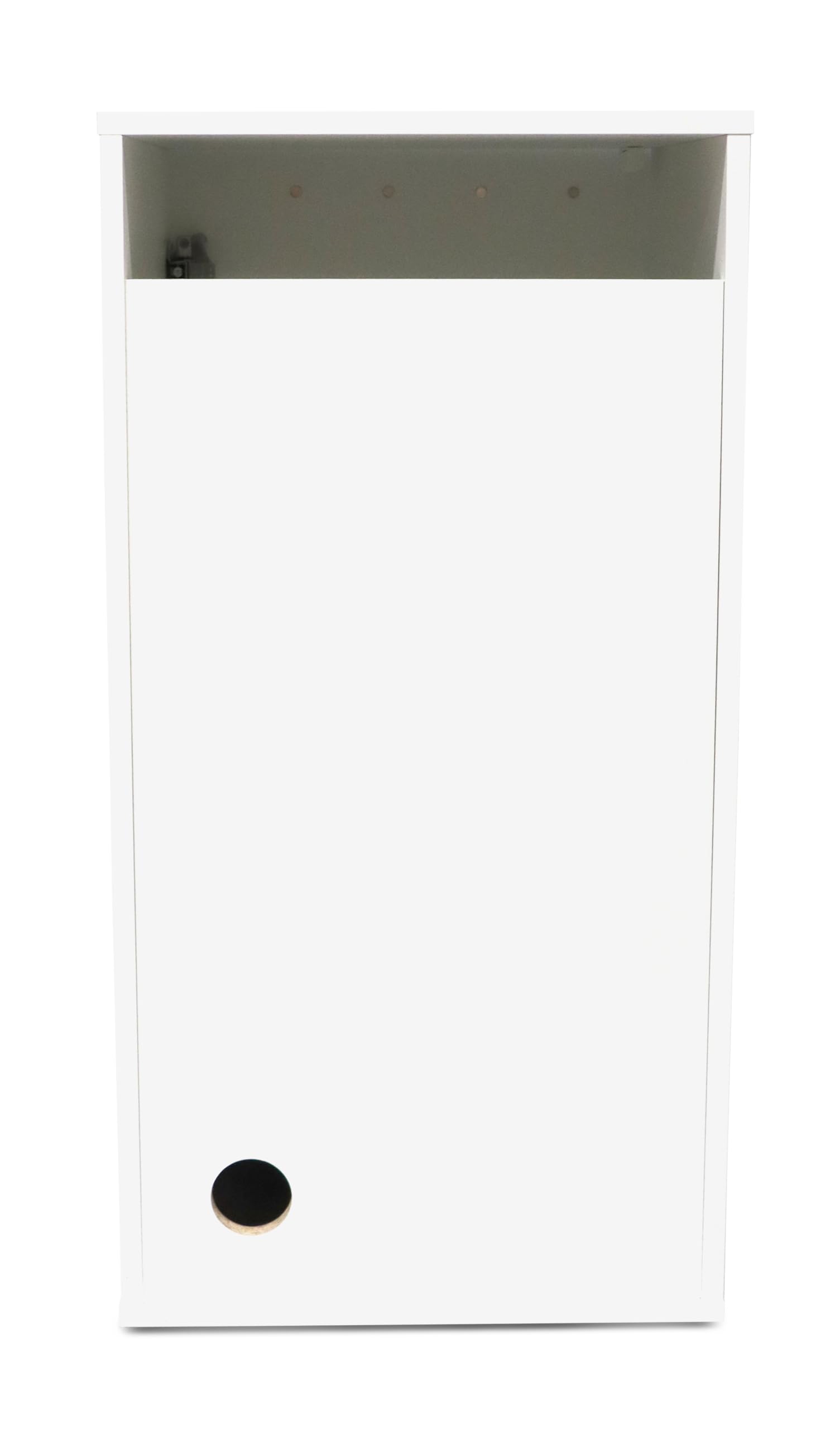 Amtra Halterung Nano Cubo 45 White - Holzschrank für Aquarien, 30 x 30 x 90 cm, weiß, Universalfuß mit Regal, einfache Montage, klassischer und essentieller Stil, passend für Jede Einrichtung