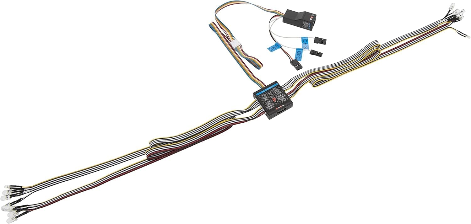 Grupo de Luces LED de Enlace de Control analógico de 14 Luces para 1:10 y 8 RC Car