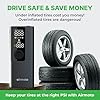 Airmoto Tire Inflator Portable Air Compressor - Air Pump For Car Tires with Digital Pressure Gauge, LED Light and Auto Shut-Off Function - Cordless Pump for Car, Motorcycle, Bicycle, Ball #2
