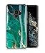 GVIEWIN Marble Galaxy S9 Case, Ultra Slim Thin Glossy Soft TPU Rubber Gel Silicone Phone Case Cover for S9 (Green/Gold)