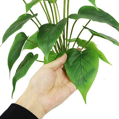 Beebel Artificial Flower 17 Inches Calla Lily Silk Plant Fake Bonsai Flowers Greenery Plants For Indoor Outdoor Home Office Bedroom Table Centerpieces Party Decoration 2 Pack (Orange, 2) #TOP5