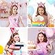 AOOTE 4 Jahr Geburtstagskrone, Krone Geburtstag 4 Jahre Mädchen, Geburtstagsgürtel Mädchen 4 Jahre, HaarbäNder Geburtstag Mädchen Haarreif für Mädchen Frauen Geburtstag Weihnachten Party