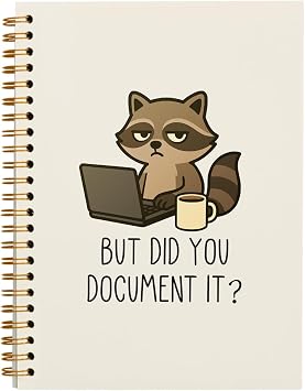 hold fizz But Did You Document It Funny Raccoon Notebooks for Work, Funny Raccoon Work Gifts for Coworkers & Boss, Coworker Office Gifts for Men Women, Journals for Writing5.5'' X 8.3''