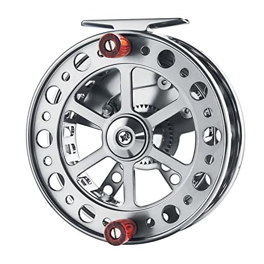 Float Centerpin Fishing Reel, Machined Aluminum, 4.5 Inch Diameter, Ambidextrous, Stainless Steel Bearing, for Steelhead and Salmon Trotting
