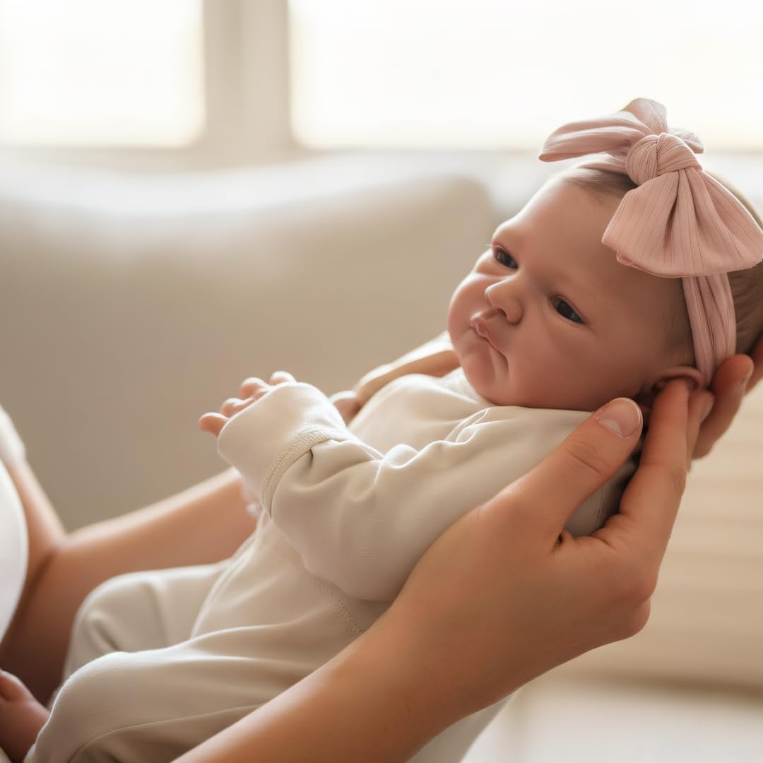 WOOROY Realistic Reborn Baby Dolls - 20 Inch Lifelike Newborn Baby Doll Girl Real Life Baby Dolls with Weighted Soft Body Gift Toy for Kids Age 3