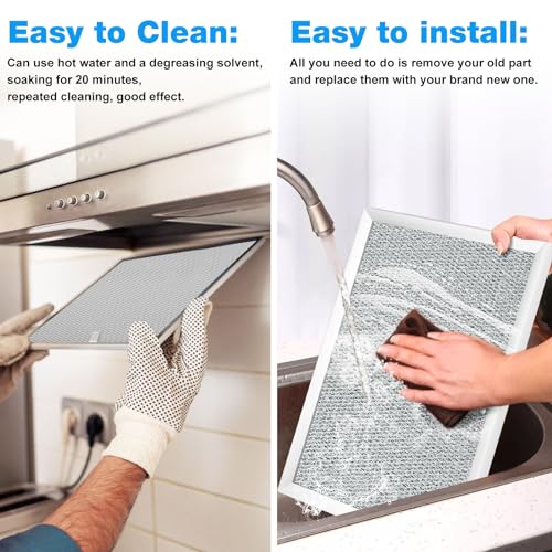 BPS1FA30 Range Hood Filter Replacement Allure Broan Nutone Grease Filter 99010299 QS1, WS1, QS1 30\", WS2-30\" and 5260-30\" series - 11-3/4\" X 14-1/4\" X 3/8\" - 2 Pack - Thumbnail 4