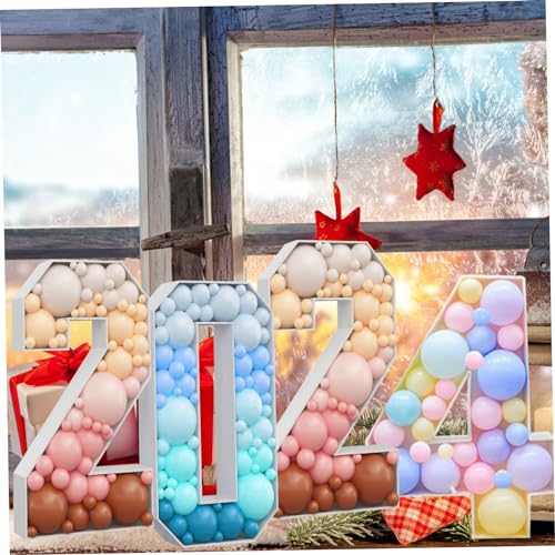 Découpe extra large numéro 4 pour mosaïque de ballons festifs - 3