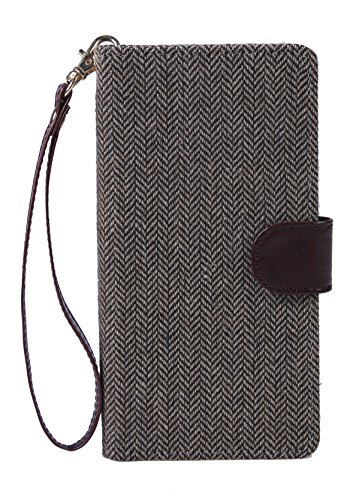 ASUS ZenFone Max Pro(M1) 用 手帳 ケース 横型 横開き スマホ カバー 刺繍 布製生地 レザー 手帳型ケース ZB601KL ストラップ付き 保護フィルム付きZB601KL-PUCF-W110-Y5