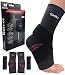 Gonicc Professional Foot Sleeve Pair(2 Pcs) with Compression Wrap Support(Middle, Red), Breathable, Stabiling Ligaments, Prevent Re-Injury, Boots Circulation, Soothe Achy Feet, Ankle Brace