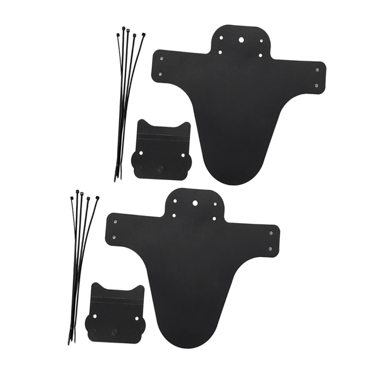 Abaodam 2Sets Black for Mountain Bike Lightweight Front Fork Mud Guards Weather Resistant Design Outdoor Conditions