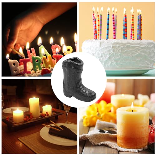 Cowboy Boot Match Holder, Cute Ceramic Boots Match Holder Match Matchstick Storage Jar with Striker Matchstick Boot for Candle Ceramic Boot Match Holder for Kitchen Bathroom Interior Decoration(black) - Cosy Home Interiors Cowboy Boot Match Holder, Cute Ceramic Boots Match Holder Match Matchstick Storage Jar with Striker Matchstick Boot for Candle Ceramic Boot Match Holder for Kitchen Bathroom Interior Decoration(black) - Image 6