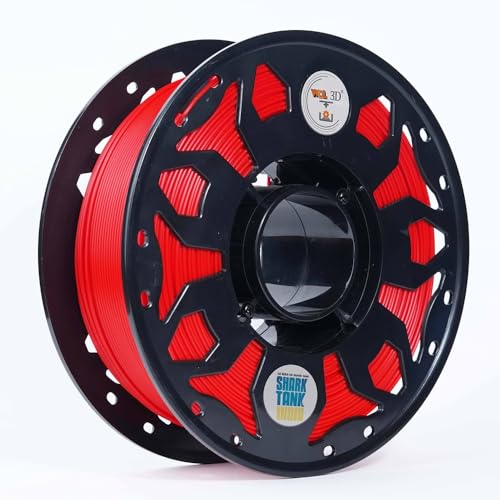 Image of WOL3D 1kg 2026 PLA PRO+ 3D Printing Filament - Improved Formula for Enhanced Strength & Flexibility, (Candy Red), Eco-Friendly, Compatible with Most FDM 3D Printers, Made in India.