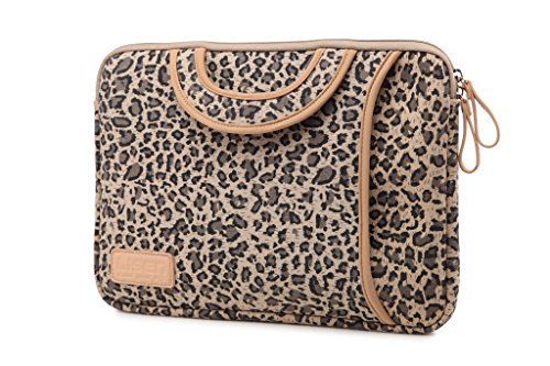 15.5 Inch Laptop Sleeve Case-Stylish Leopard Ultrabook Sleeve Macbook Bag For Acer/Asus/Dell/Ipad Pro/Lenovo/Macbook Pro/Macbook Air/Surface Pro 4 With Handle #TOP2