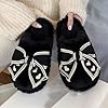 Womens-Fleece-Slippers-with-Heart-Bowknot-Warm-Plush-Soft-Slippers-Fluffy-Slip-On-Slippers-Cotton-Lined-House-Slipper Women's Fleece Slippers with Heart Bowknot Warm Plush Soft Slippers Fluffy Slip On Slippers Cotton Lined House Slipper