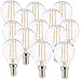 Produktbild Luminea LED-Filament-Lampen, G45, E14, 470 lm, 4 W, 360°, 2.700 K, 10er-Set