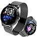 Produktbild jpantech Smartwatch Fitness Armband Tracker Voller Wasserdicht Intelligente Aktivitäts Uhr Sportuhr, Damen Herren Pulsmesser Schlafmonitor SMS Beachten Armbanduhr für Android iOS (Schwarz)