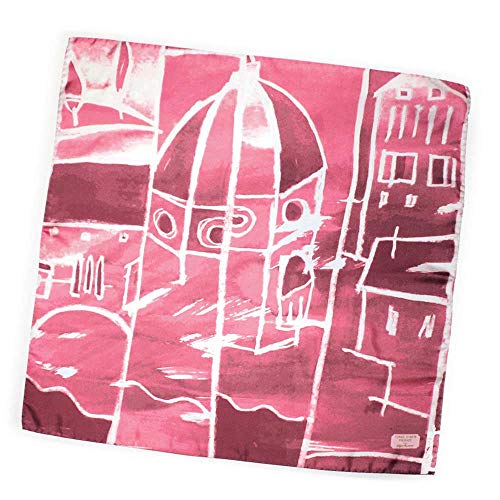 Foulard pure soie 70x70cm dôme de Florence Brunelleschi made in Italy