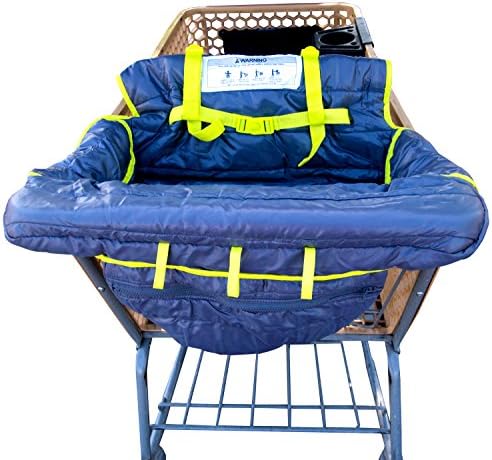 New Waterproof Shopping Cart Cover For Baby ~ Infant Grocery Cart, High Chair Cover and Folding Shopping Cart Seat Covers For Boys and Girls