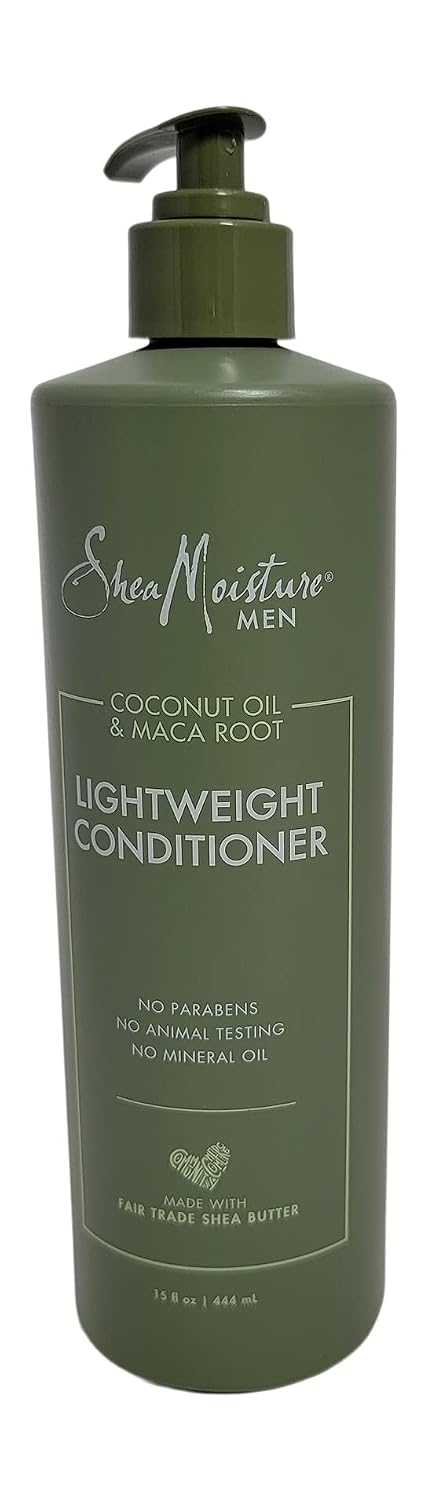 SheaMoisture Sheamoisture Men Conditioner To Lightly Moisturize Hair Coconut Oil & Maca Root Lightweight 15 Oz, 15 ounces (Pack of 12)