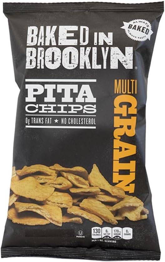 Baked In Brooklyn Multigrain Pita Chips 2 x 170g