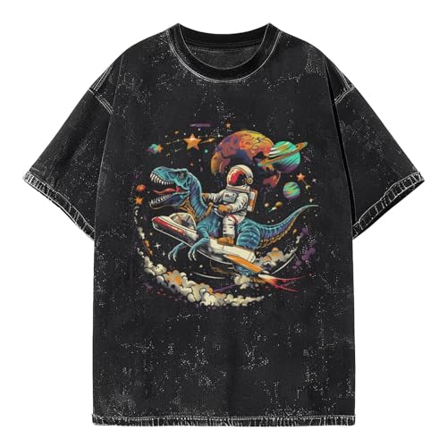 Men Oversized T Shirts Vintage Tee Loose Fit Short Sleeve Casual Streetwear Baggy Washed Unisex Tops