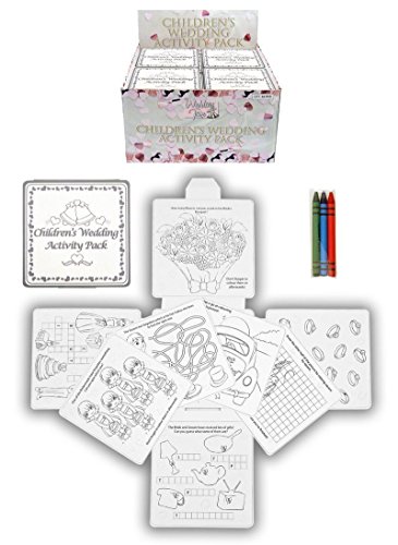 Preisvergleich Produktbild Kinder Hochzeit Aktivitätenpaket - 16 Seiten Silber / Weiß