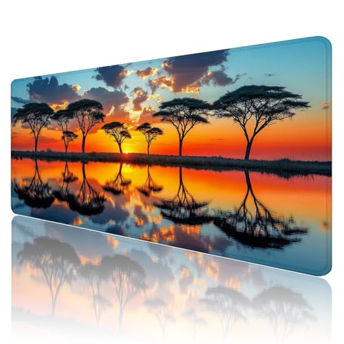 Tapis de souris paysage grand format XXL pour gamer et bureau de PC K89