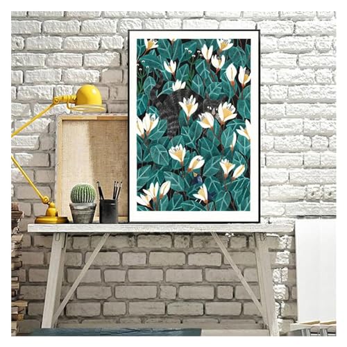 Tableau déco nature impression sur toile fleurs maison 40x50 - 6