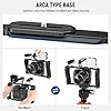 NEEWER Universal Camera Cage & Top Handle with 3/8" ARRI Locating Pins Kit, Video Rig Camera Stabilizer with Arca Type Base, Dual Handgrips, Compatible with SmallRig Accessories, CA016T #5