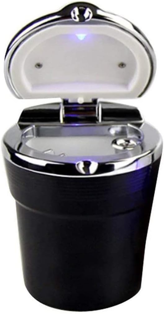 Ashtray with Lid,Portable Car Ashtray Cylinder Auto Smokeless Stand Holder Cigarette Ashtray,B