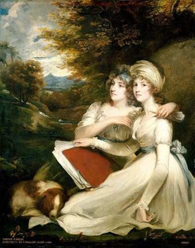 Cuadro de John Hoppner le Frankland Sisters 60x90cm para solucionar paredes vacías y aburridas