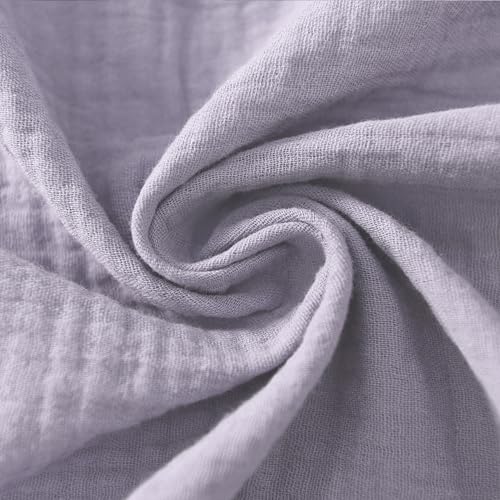 Image of TADO MUSLIN Baby Crib Sheets 2 PCS, 100% Organic Cotton Fitted Crib Sheet for Standard Crib Mattress (52 inchx28 inch), Soft and Breathable for Girl and Boy