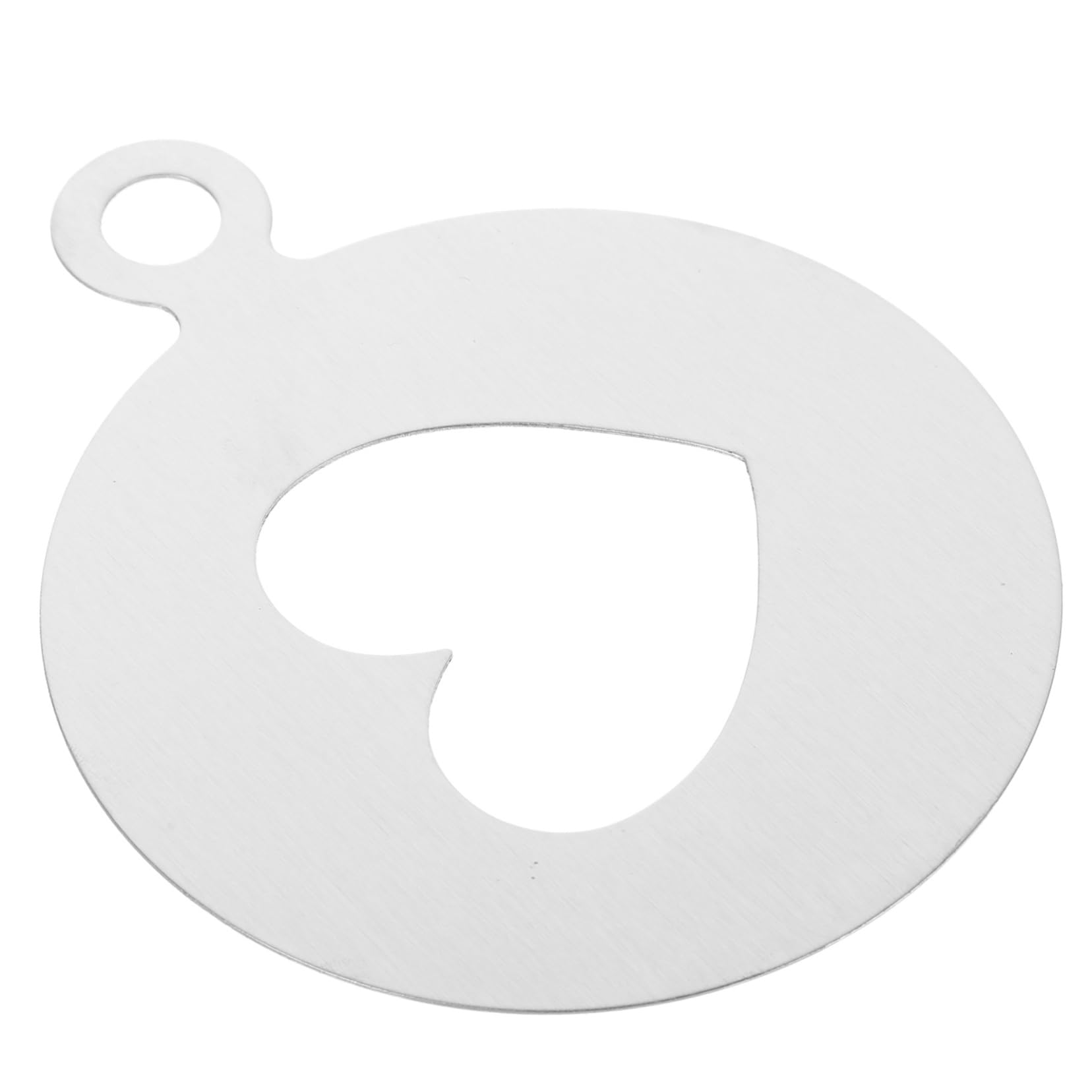 CONGARTENO Coffee Decorating Stencils Heart Shaped Stainless Steel Templates for Latte Art Cake Decoration and Easy to Clean Store for Cocoa Cinnamon Sprinkling