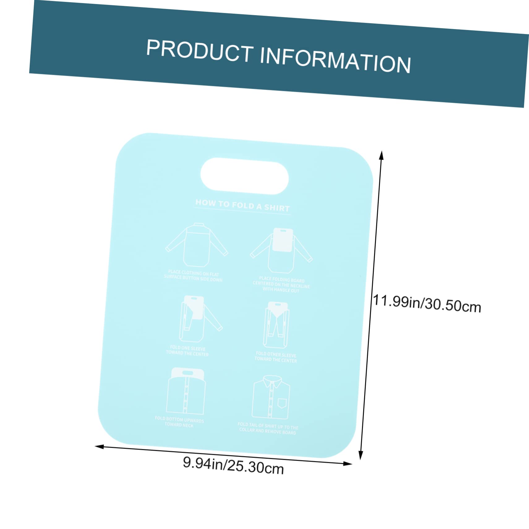 HOMOCONO 2pcs Pp Liner Shirt Folding Board Compact Space Saving Garment Folder for Laundry