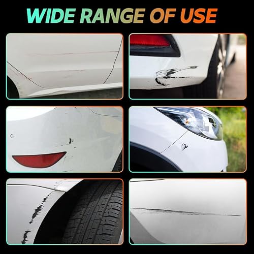 Touch Up Paint For Cars, Quick And Easy Car Auto Paint Touch Up For Car Scratch,Two-In-One Car Paint Scratch Repair, Car Scratch Remover For Deep Scratches, Car Automotive Touch Up Paint (Pure White)