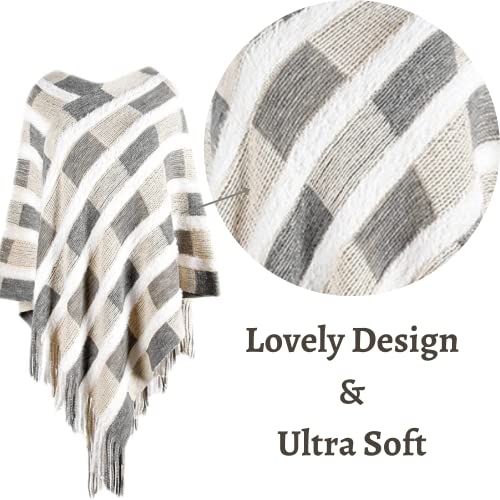 Chic Cardigan Bohemian Poncho | Soft and Comfortable Lightweight Cardigan Poncho | Cute and Stylish Shawl3