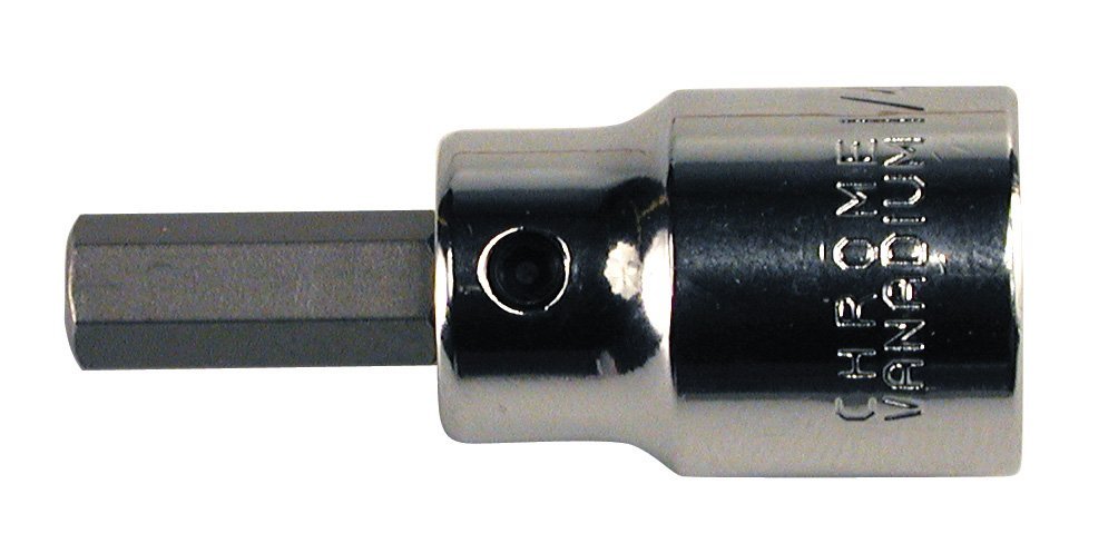 Wiha Bit-Stecknuss Metrisch – 2,5 Mm, 3/8 Zoll Antrieb, Für Bits 1/4 Zoll, Chrom-Vanadium-Stahl