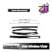 Fits for Mazda5 2011 2012 2013 2014 2015 Smoke Window Visor Set - Sun, Rain, and Vent Protection, 4-Pieces Tape-On Window Deflector Guard Kit
