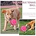 HERCHR Hunde Tennisball 20cm/8 Zoll Hoher Dehnbarkeit Gummi Plüschfilz Interaktives Ball Aufblasbare Riesen Tennisbälle Großer Tennisball Jumbo Hundeball Riesen Tennisball für Haustiere Geschenk