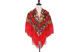 Women's Vintage Ethnic Print Tassel Square Headband