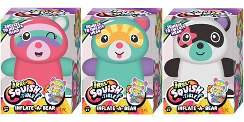 JA-RU Squishy Inflate a Bear Toy. Squeeze to Inflate Head, Grows 4551-3