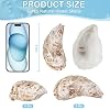 roudyuoen 12 Pcs Natural Oyster Shells for Crafts, 5-6 inch Extra Large Seashells for Crafting, Shell Painting, Beach Wedding & Christmas Decor, Vase Filler, DIY Home Decor, Craft Shells #5