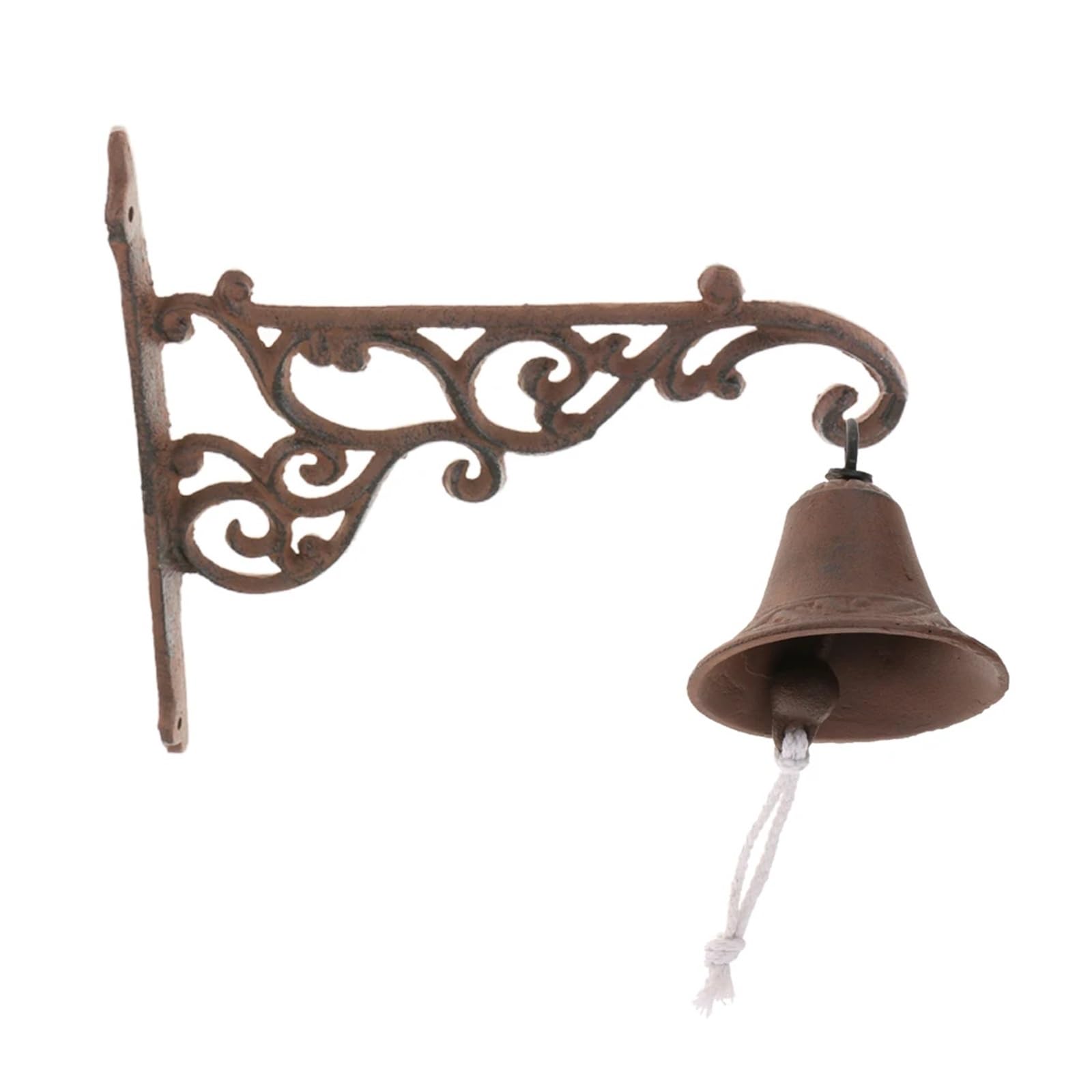 Clochette de porte robuste en fonte artisanale pour maison et cour