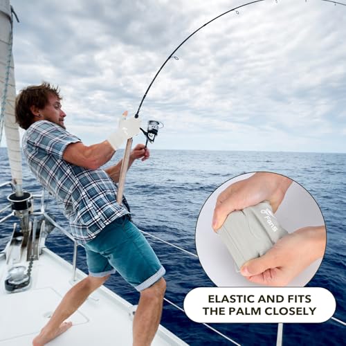 8 Fans Fishing Gloves UPF50+ Fly Fishing Gloves, Fingerless Gloves Sun Protection Gloves Men Women for Outdoor, Kayaking, Cycling, Rowing (Medium) - image 5
