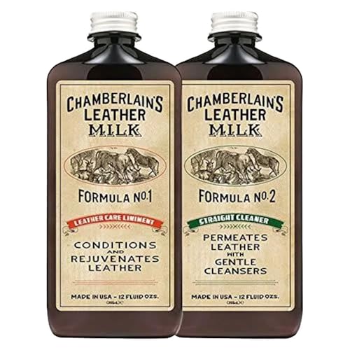 Chamberlain's Leather Milk Cleaner Kit: No. 1 & No. 2 with 2 pads
