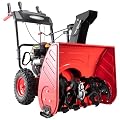 PowerSmart 24-inch 2-Stage Self-Propelled Gas-Powered Snow Blower with Electric Start 212cc Engine