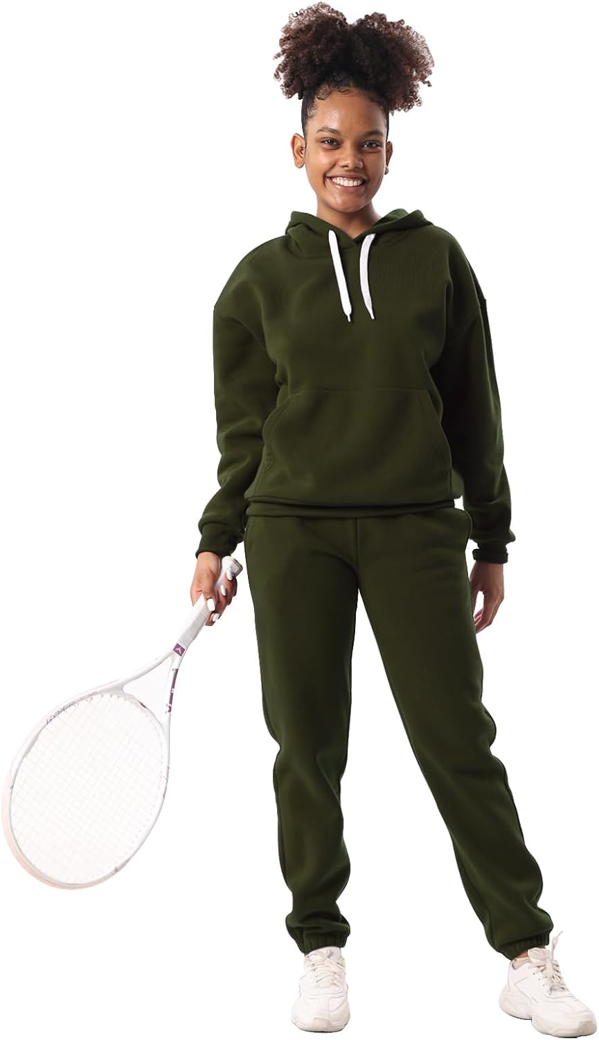 Facitisu 2 Piece Sets for Women Oversized Loungewear Womens sweat suit Hoodies and Sweatpants - Image 2